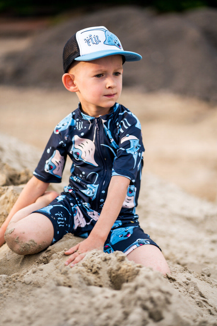 Zwemsuit / Swim Overall Navy Rays - Mullido