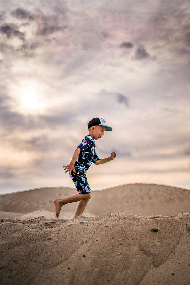 Zwemshirt / Swim T-Shirt Navy Rays - Mullido