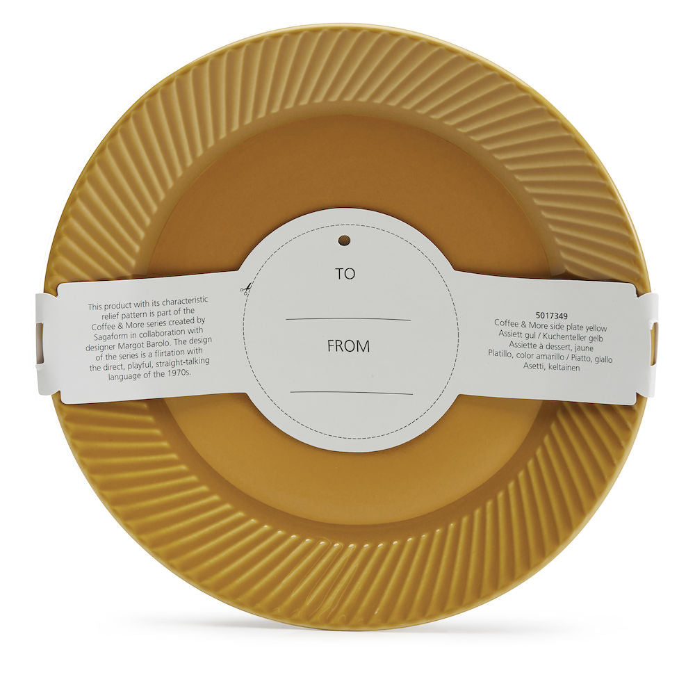 Bord Coffee & More Side Plate Yellow - Sagaform
