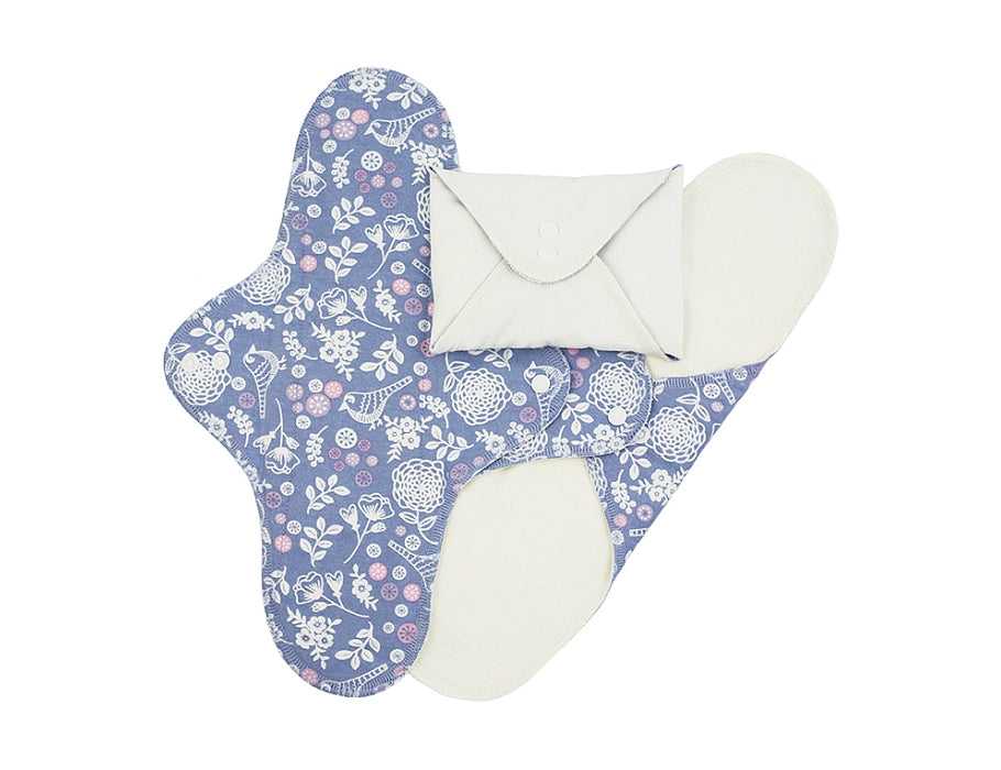 Wasbaar maandverband flanel mini / regular of night 3 st. - ImseVimse