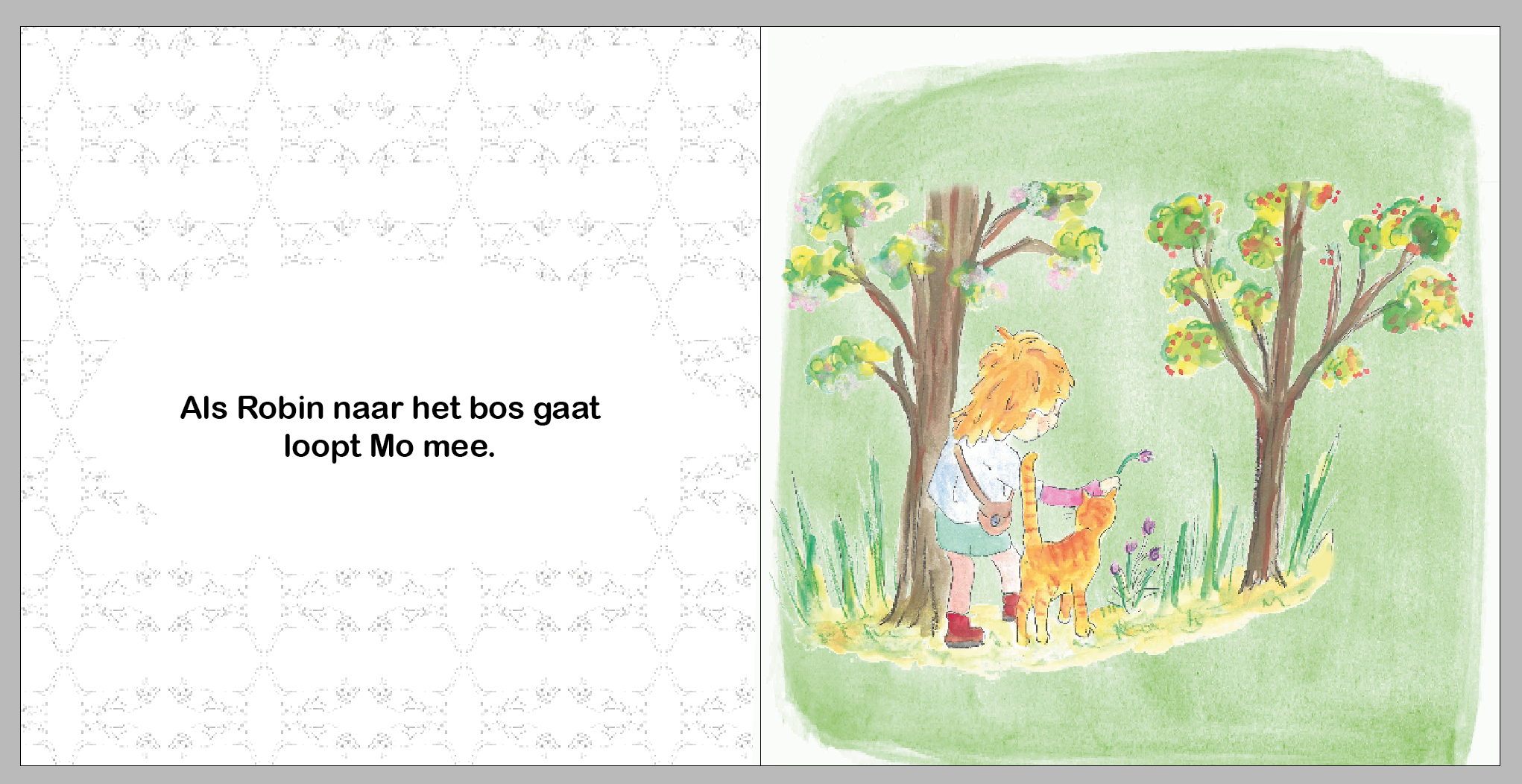 Kleurboek / prentenboek Robin’s kat – - Silly Goose