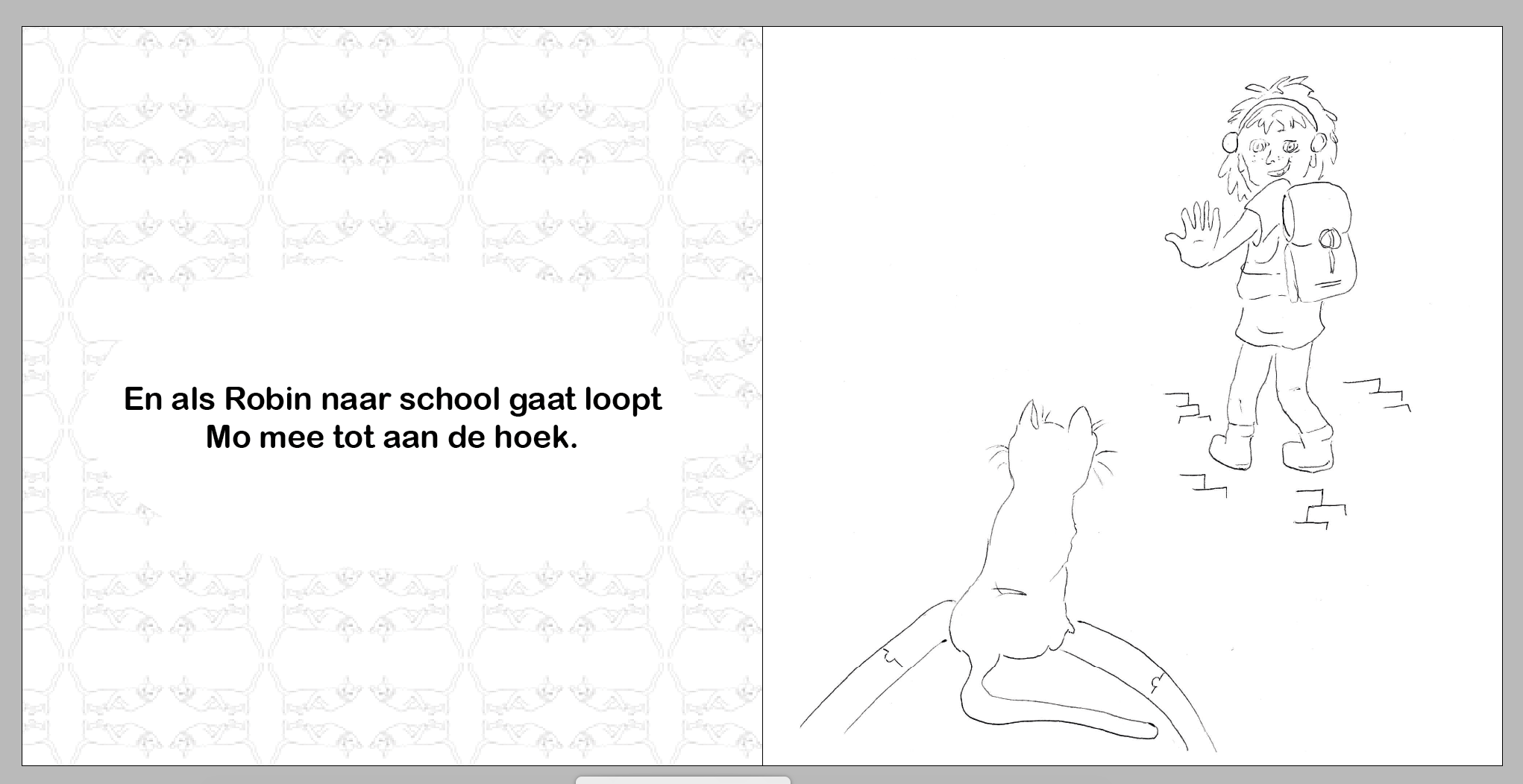 Kleurboek / prentenboek Robin’s kat – - Silly Goose
