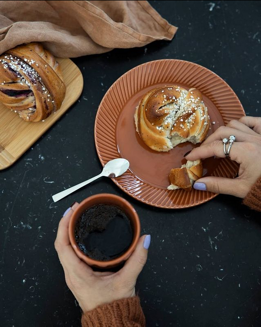 Bord Coffee & More Side Plate Terracotta - Sagaform