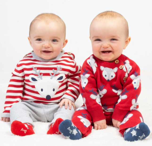 Reindeer knit set cotton ( trui & broek / legging) - Kite Clothing