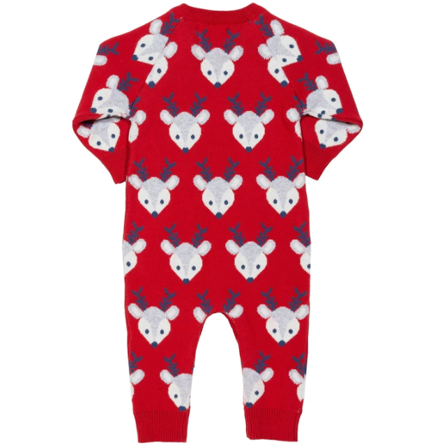 Reindeer knit romper cotton - Kite Clothing
