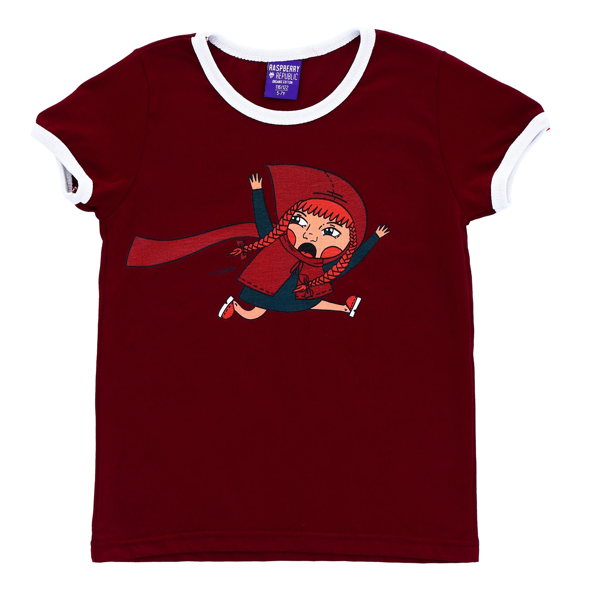 T-shirt Roodkapje / Little Miss Crimson – Raspberry Republic