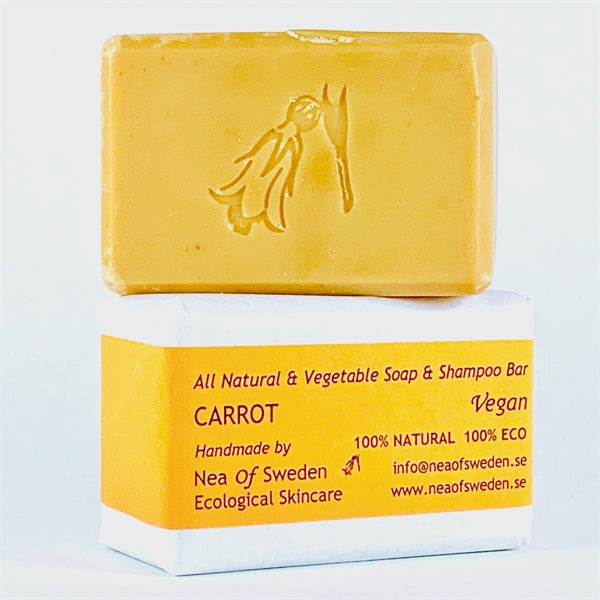 All Natural & Vegetable Soap & Shampoo Bar Carrot – Nea of Sweden