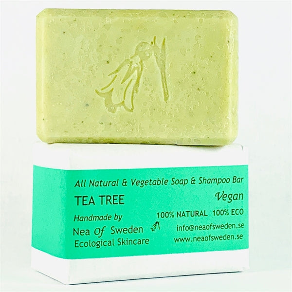 All Natural & Vegetable Soap & Shampoo Bar Tea Tree – Nea of Sweden
