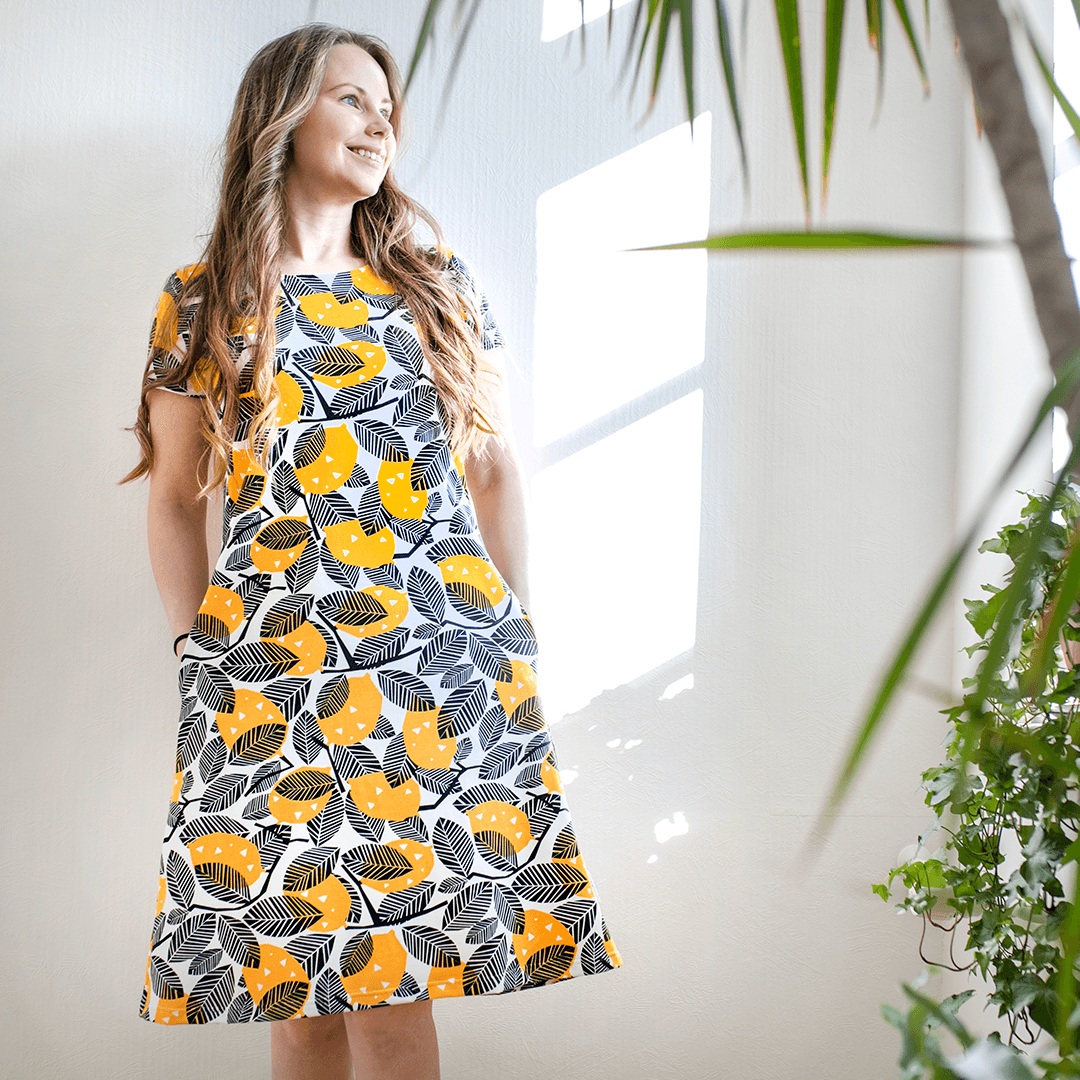 Jurk SOINTU Dress Lemon Sun S-XXXL - Paapii Design