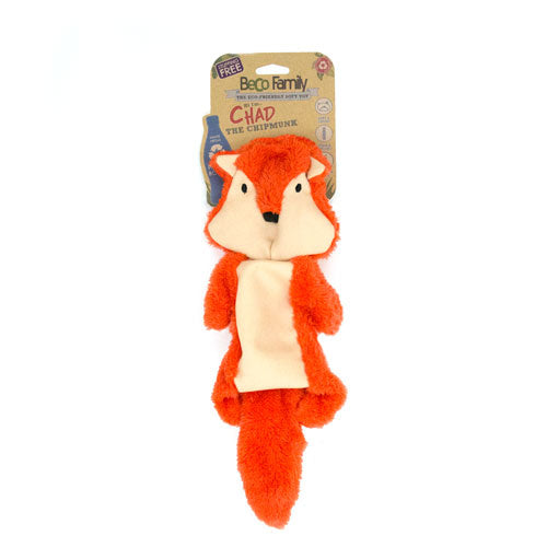 Beco Stuffing Free Toy - Chad the Chipmunk - Beco Pets