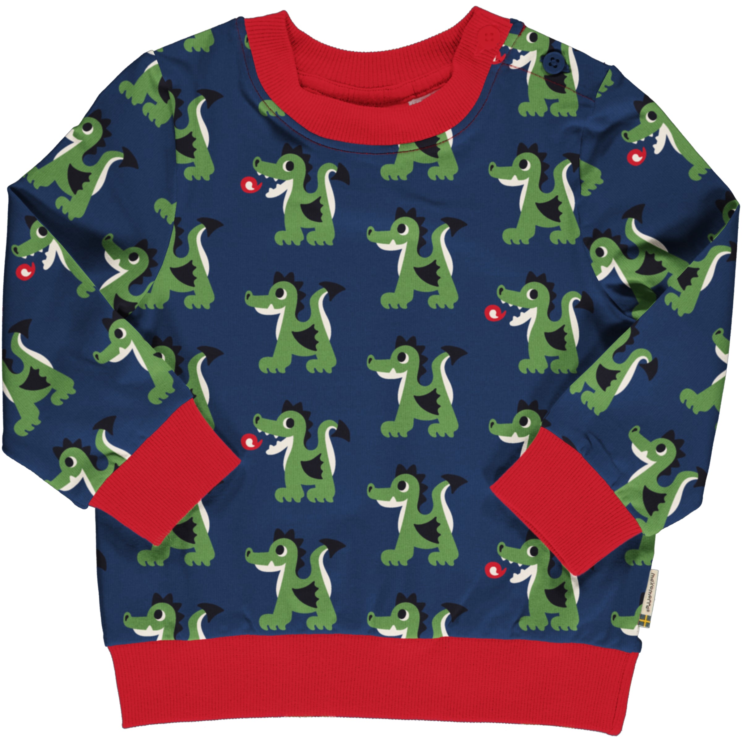Trui / Sweatshirt Button Dragon - Maxomorra