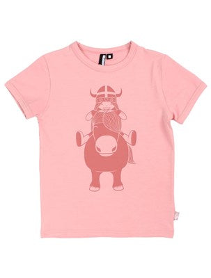T-shirt Danerainbow Ringer Soft Pink PONY FREJA - Danefae / Dyr