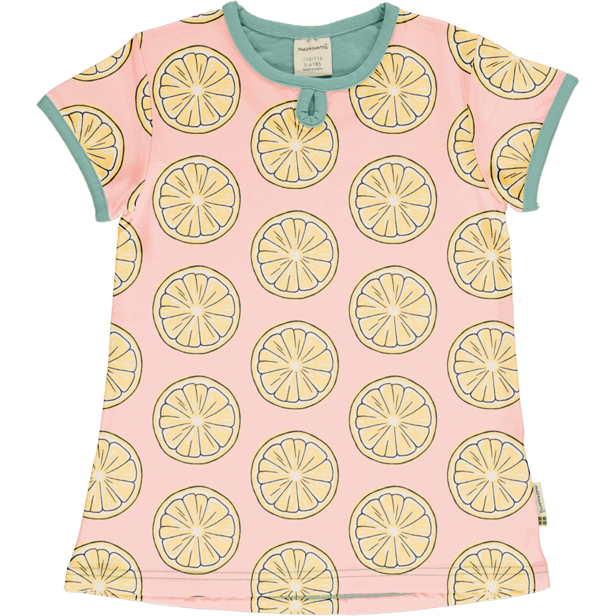 T-shirt Flare Fresh Lemon maat 74-80 - Maxomorra