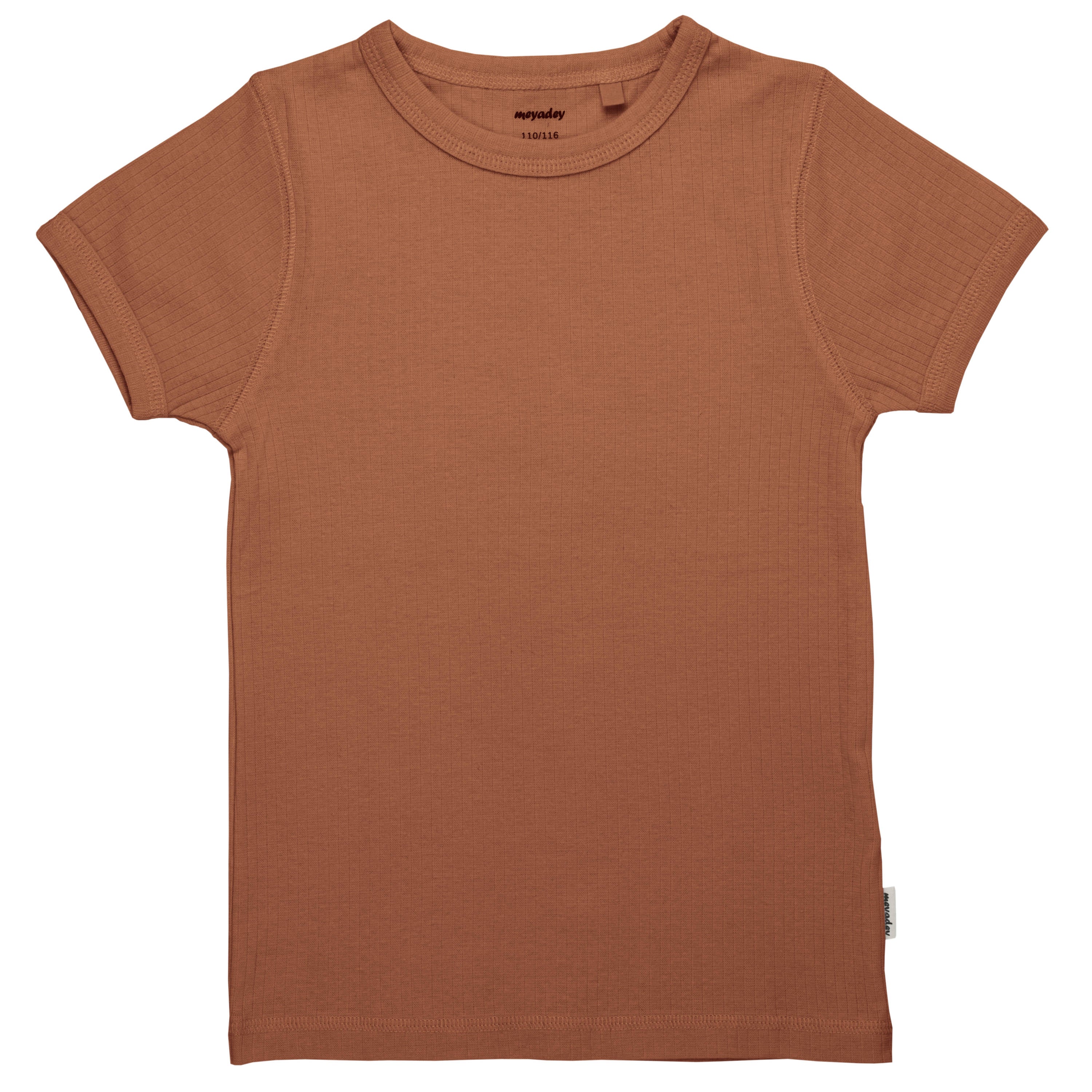 T-shirt Rib Solid Claystone - Meyadey (Maxomorra)