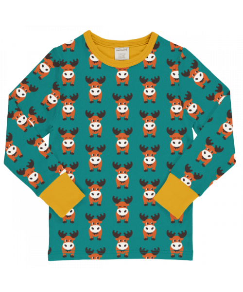Longsleeve Top LS Nordic Moose - Maxomorra