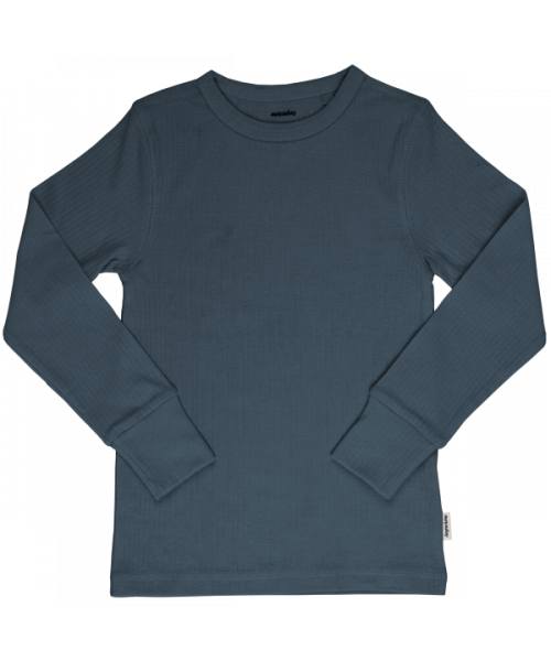 Longsleeve Top LS Rib Solid RAINFALL - Meyadey (Maxomorra)