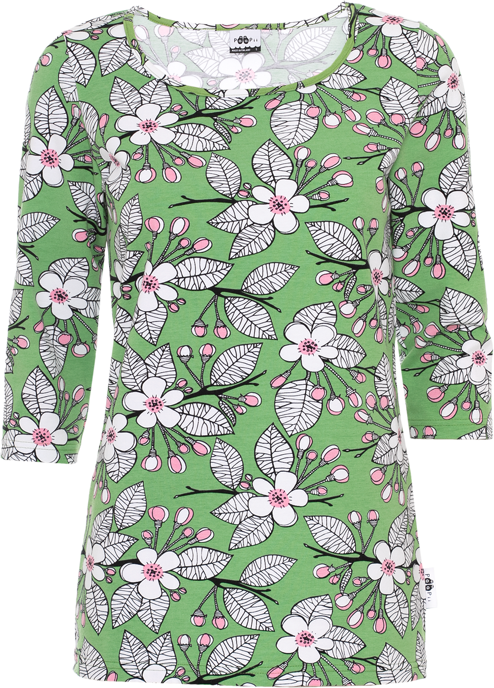Shirt USVA Apple Garden Forest Light Pink S-XXXL - Paapii Design