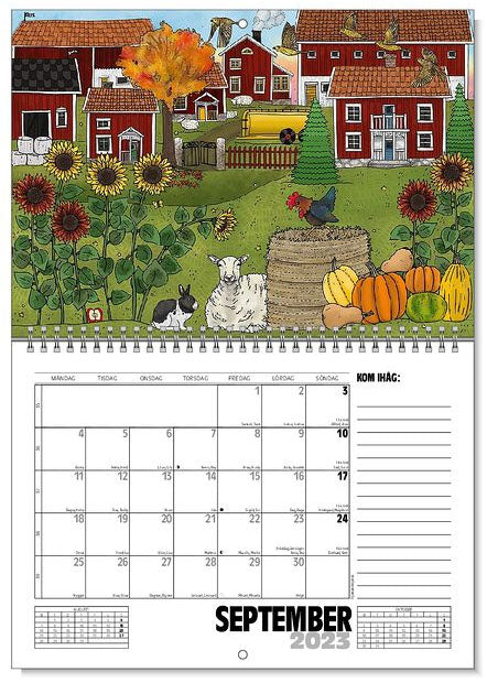 Jaarkalender / Väggkalender På gården & I naturen 2023 - Eplaros