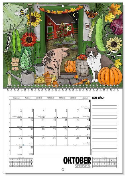 Jaarkalender / Väggkalender På gården & I naturen 2023 - Eplaros