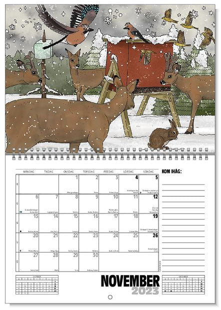 Jaarkalender / Väggkalender På gården & I naturen 2023 - Eplaros