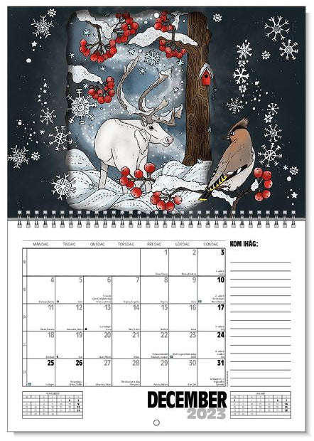Jaarkalender / Väggkalender På gården & I naturen 2023 - Eplaros