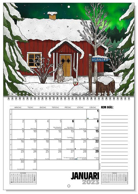 Jaarkalender / Väggkalender På gården & I naturen 2023 - Eplaros