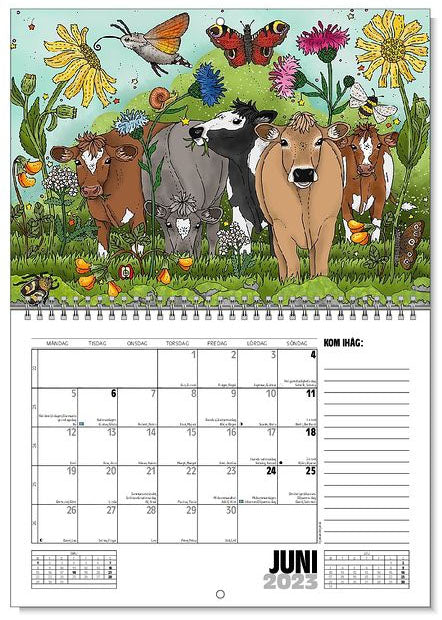 Jaarkalender / Väggkalender På gården & I naturen 2023 - Eplaros