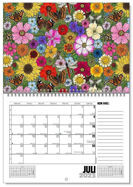 Jaarkalender / Väggkalender På gården & I naturen 2023 - Eplaros