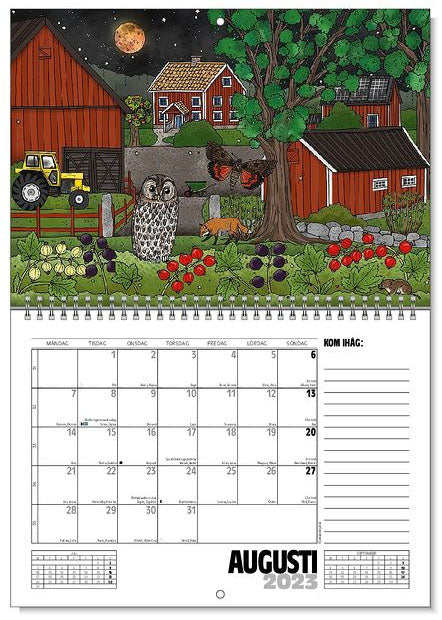 Jaarkalender / Väggkalender På gården & I naturen 2023 - Eplaros