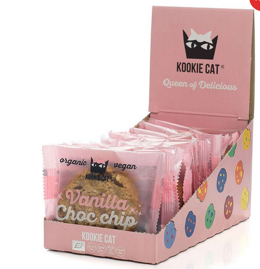 Bio Cashew & Oat Cookie Vanilla Choc Chip (glutenvrij & vegan) – Kookie Cat