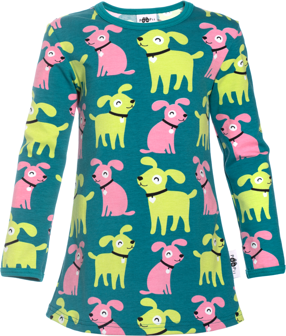 Tuniek VIENO Tunic Sesse Petrol Apple 86 t/m 122 – Paapii Design