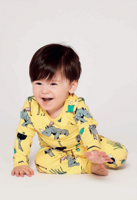 Romper / Body LS Safari Lemon - Villervalla