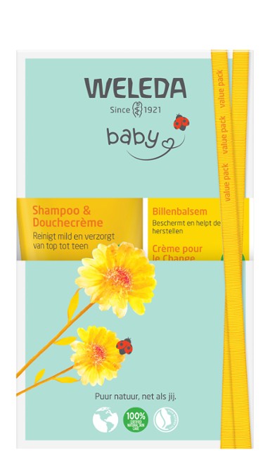 Voordeelset Babyshampoo & Douchecrème en Billenbalsem – Weleda