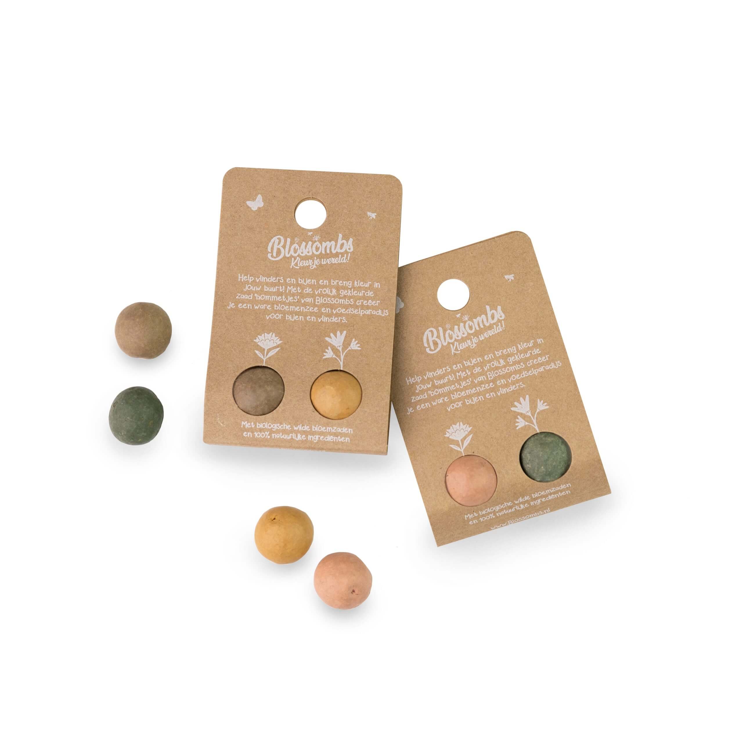 Weggeefcadeautje 2 zaadbommetjes – Blossombs