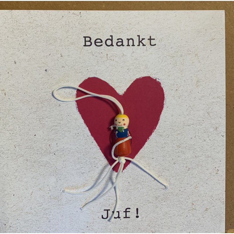 Kaart Bedankt Juf! – Sidedish
