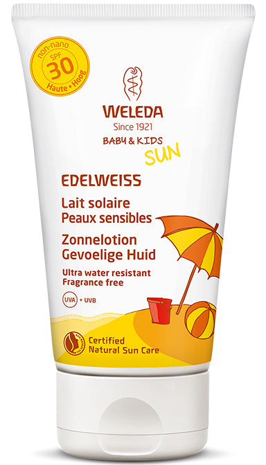 Edelweiss Zonnelotion Gevoelige Huid SPF30 - Weleda