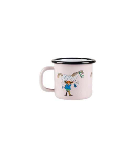 Pippi Langkous enamel mug "Pippi and the Horse" 1,5dl – Muurla
