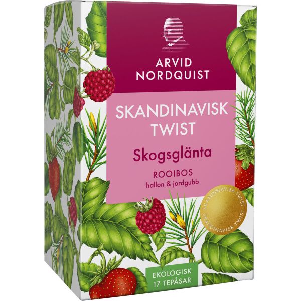 Skogsglänta Rooibos Hallon & Jordgubb 17 st. - Skandinavisk Twist – Arvid Nordquist