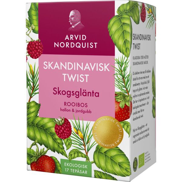 Skogsglänta Rooibos Hallon & Jordgubb 17 st. - Skandinavisk Twist – Arvid Nordquist