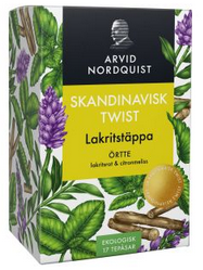 Lakritstäppa Örtte Lakritsrot & citronmeliss 17 st. - Skandinavisk Twist – Arvid Nordquist