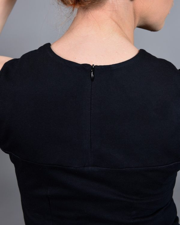 Jurk Hamaara Leaves Black - B-Light Organic Clothing