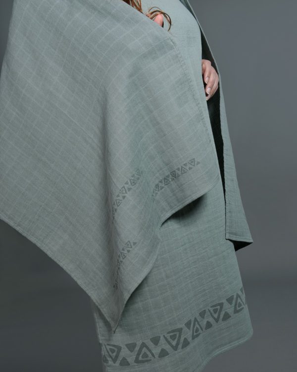 Sjaal Farideh Muslin Fabric Red Wine - B-Light Organic Clothing