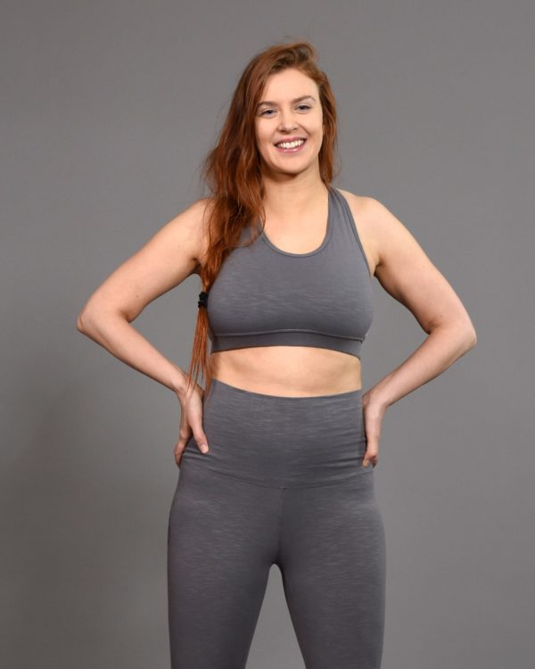 Yoga legging Kya Gray - B-Light Organic Clothing