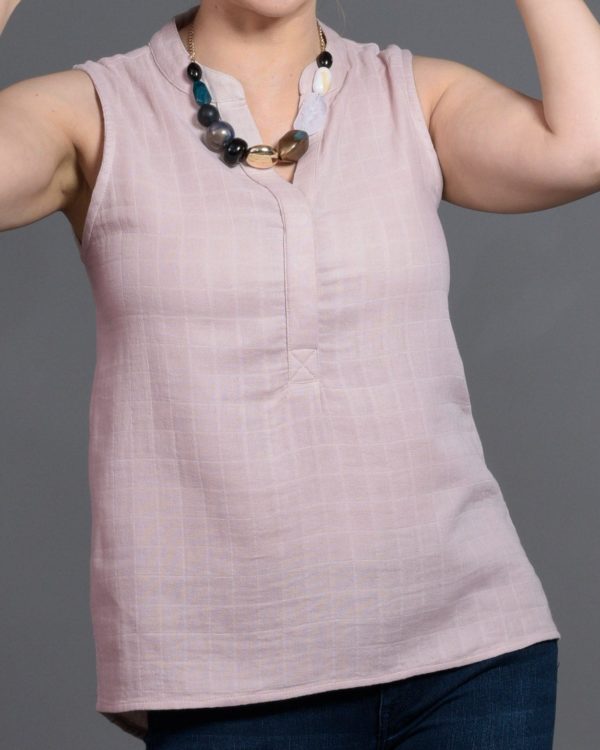 Top Diana Muslin Fabric Pink - B-Light Organic Clothing