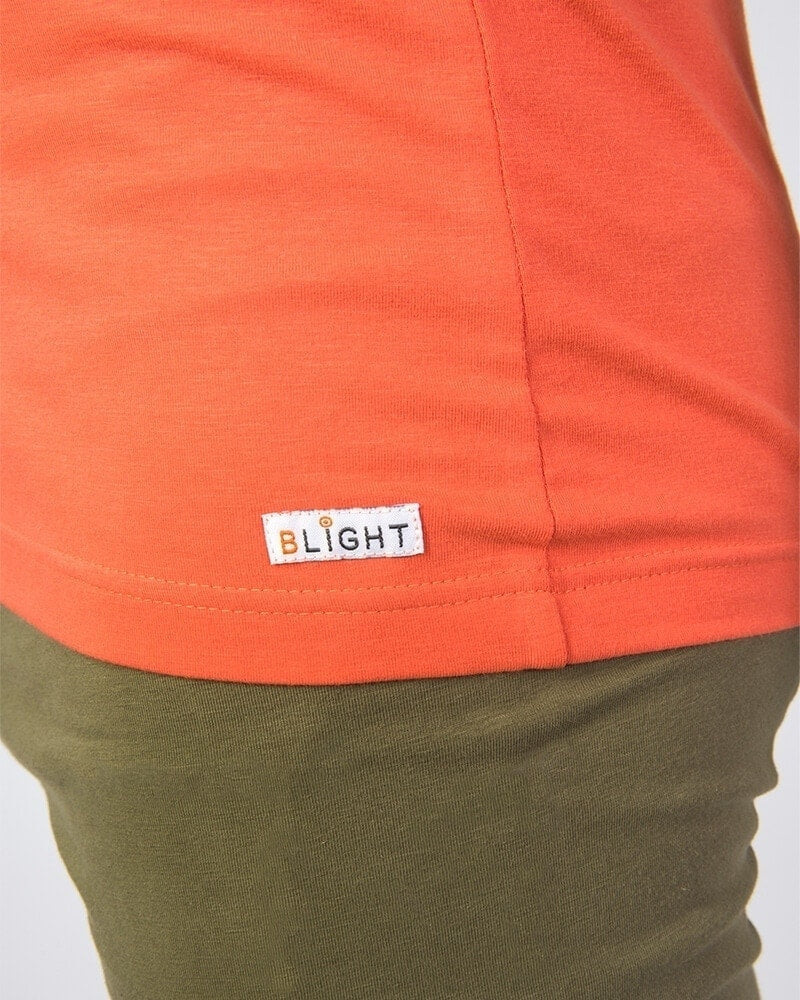 Tanktop Mukta Coral Red - B-Light Organic Clothing