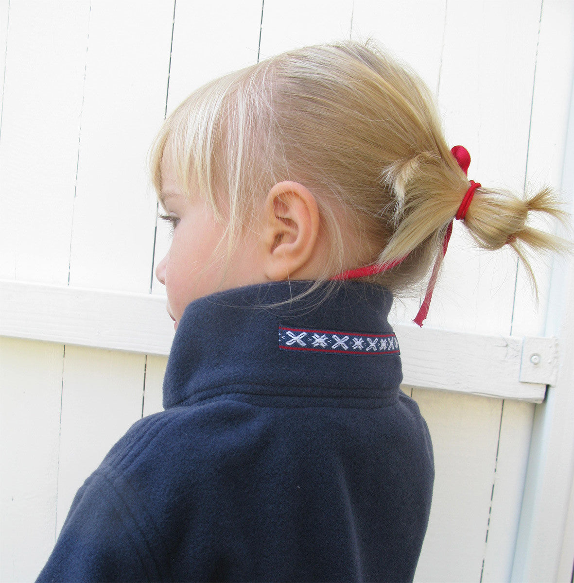 Baby wolfleece vest (merino) rood - Minimundus