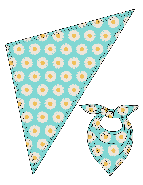 Bandana Daisy Upcycled - Maxomorra