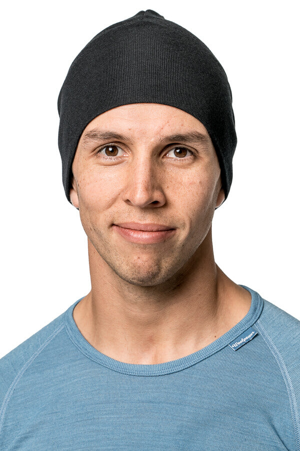 Muts / Beanie Lite Unisex Black - Woolpower