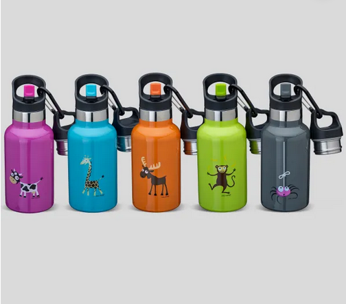 Kids Thermosfles TEMPflask™ Giraffe Blue 0,35 L – Carl Oscar