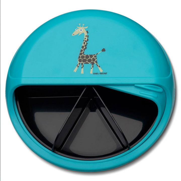 Kids BentoDISC™ Snacktrommel Giraffe Blue – Carl Oscar